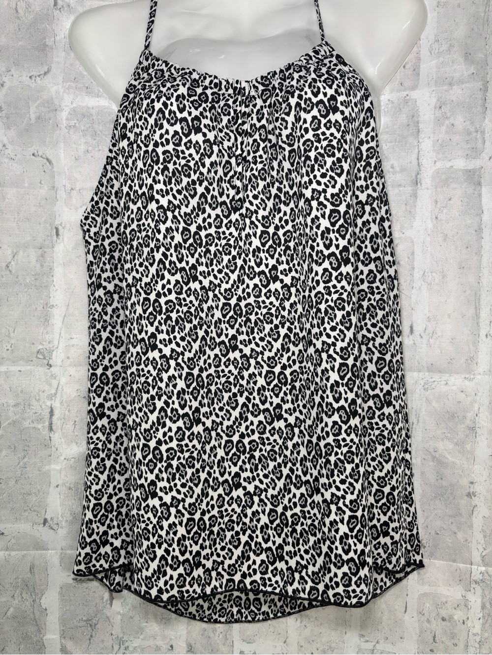 Allison Joy Black and White Leopard Print Cami